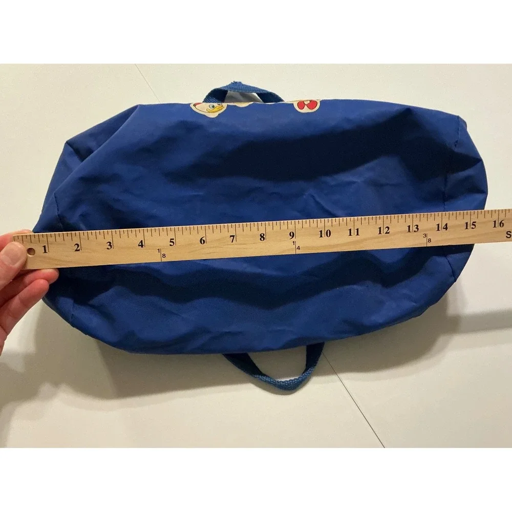 VTG‎ 90s Disney DuckTales Blue Nylon Duffle Bag Scrooge McDuck Huey Dewey Louie